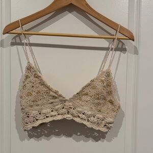 Billabong Crochet Lace Bralette in Cream
